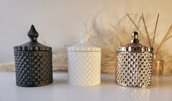 Medium Geo Luxury Soy Candle