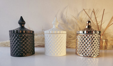 Medium Geo Luxury Soy Candle