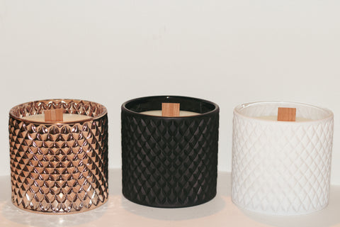 Large Geo Luxury Soy Candle